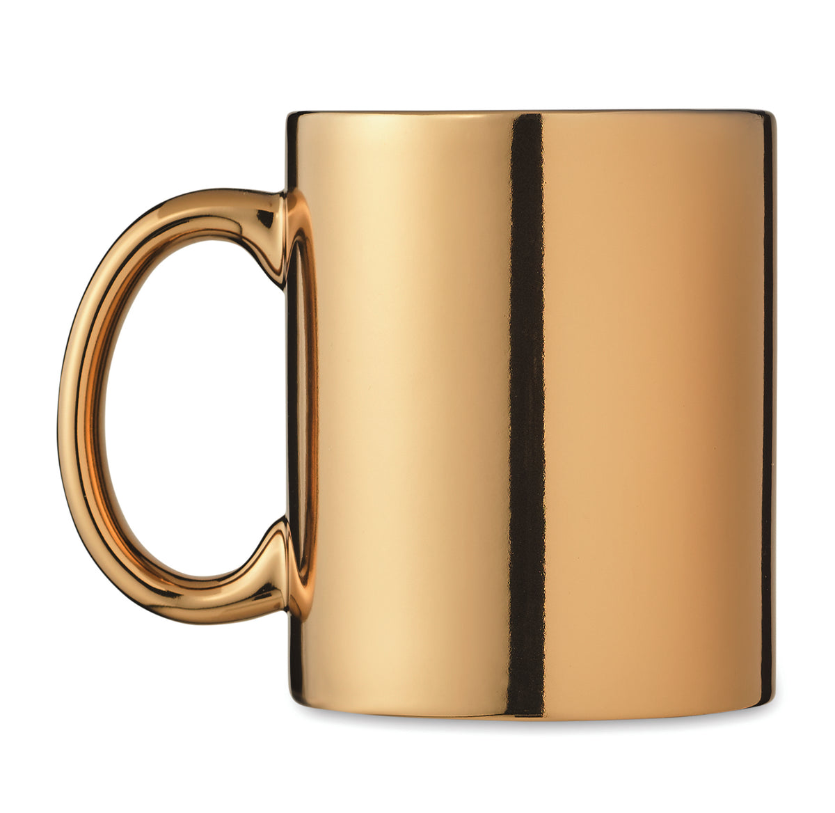 HOLLY – Ceramic mug metallic 300 ml – item picture side