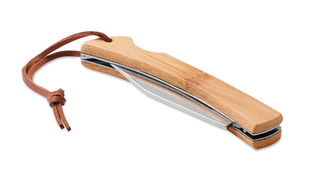 MANSAN – Foldable knife in bamboo – Wood