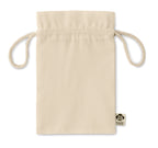 AMBER SMALL – Small organic cotton gift bag – item picture side
