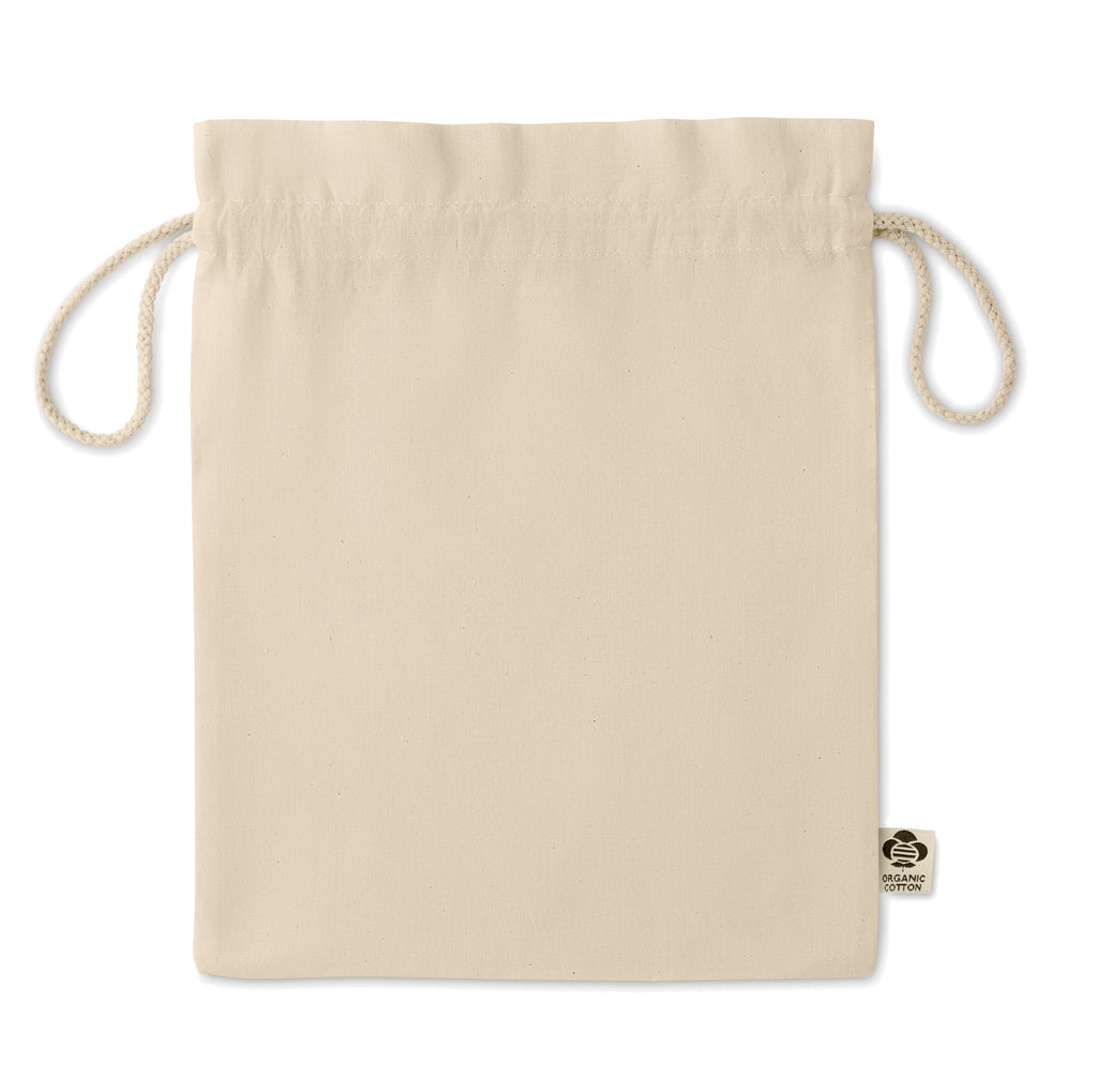 AMBER MEDIUM – Medium organic cotton gift bag – item picture side