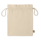 AMBER MEDIUM – Medium organic cotton gift bag – item picture side