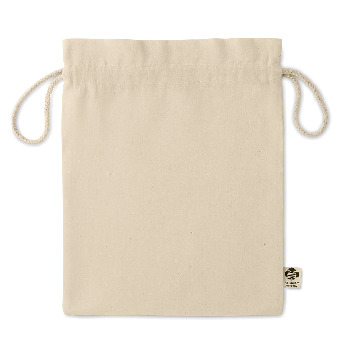 AMBER MEDIUM – Medium organic cotton gift bag – item picture side