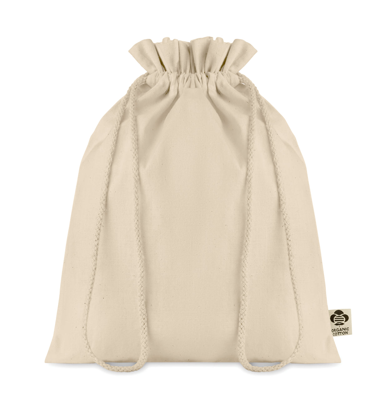 AMBER MEDIUM – Medium organic cotton gift bag – Beige