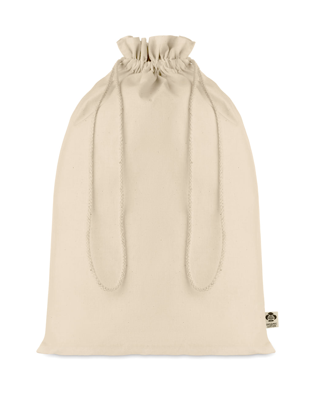 AMBER LARGE – Large organic cotton gift bag – Beige