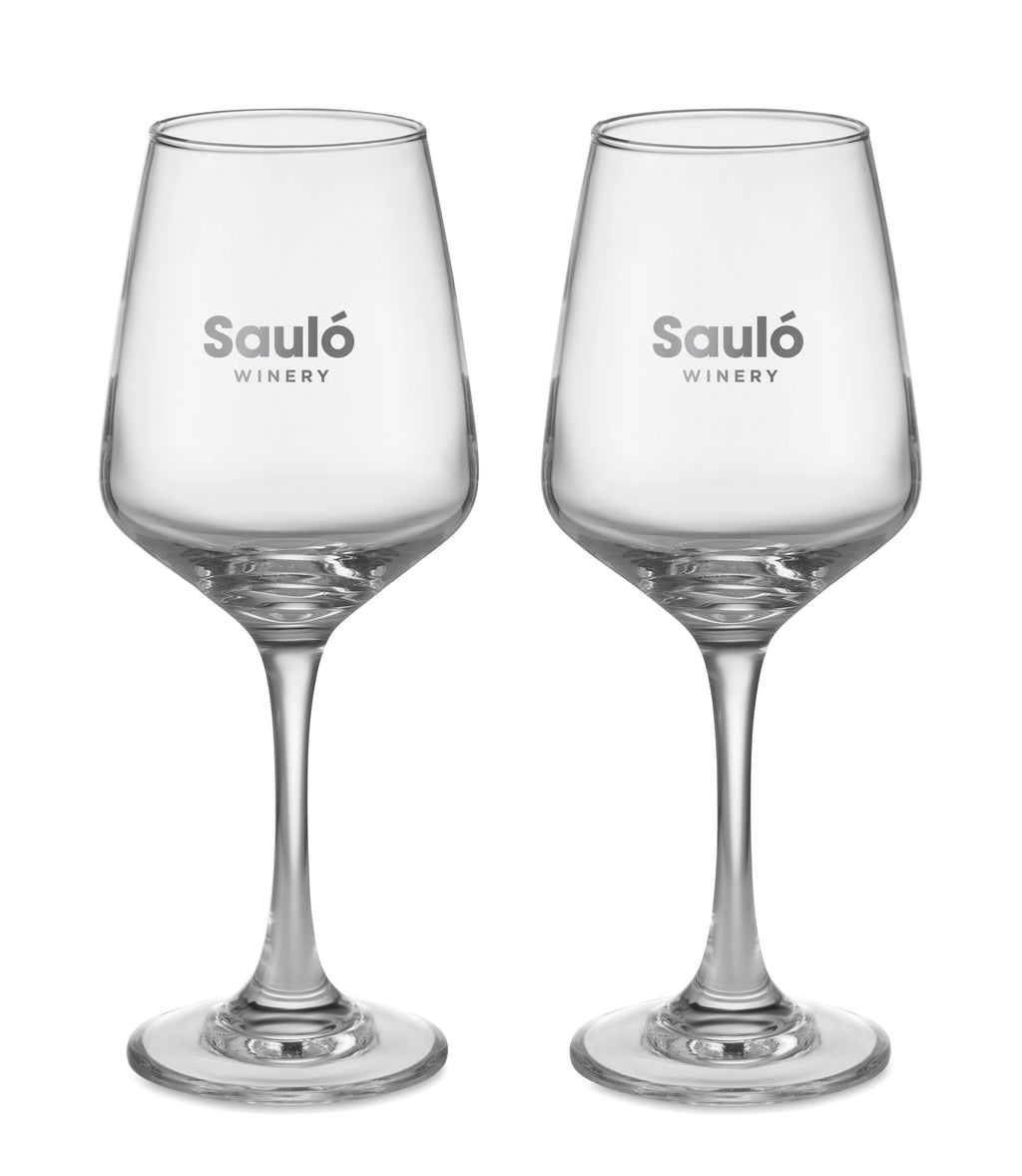 CHEERS – Set of 2 wine glasses – item picture printed