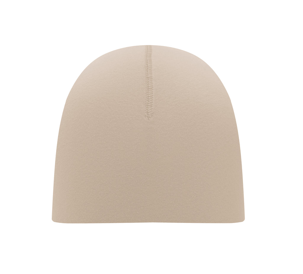 LIGHTY – Unisex beanie in cotton – Beige