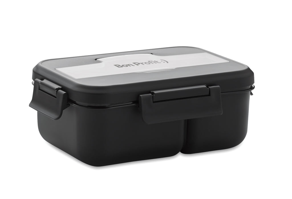MAKAN – Lunch box with cutlery in PP – item picture printed