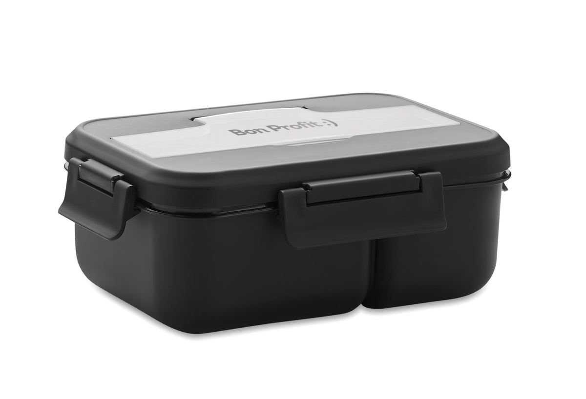 MAKAN – Lunch box with cutlery in PP – item picture printed