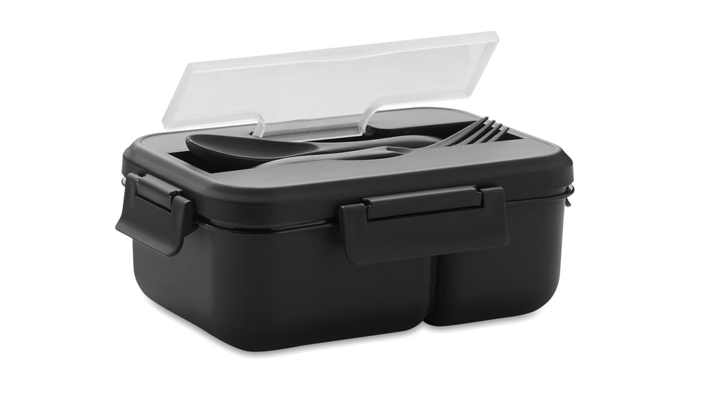 MAKAN – Lunch box with cutlery in PP – item picture side