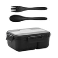 MAKAN – Lunch box with cutlery in PP – Black