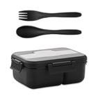 MAKAN – Lunch box with cutlery in PP – Black