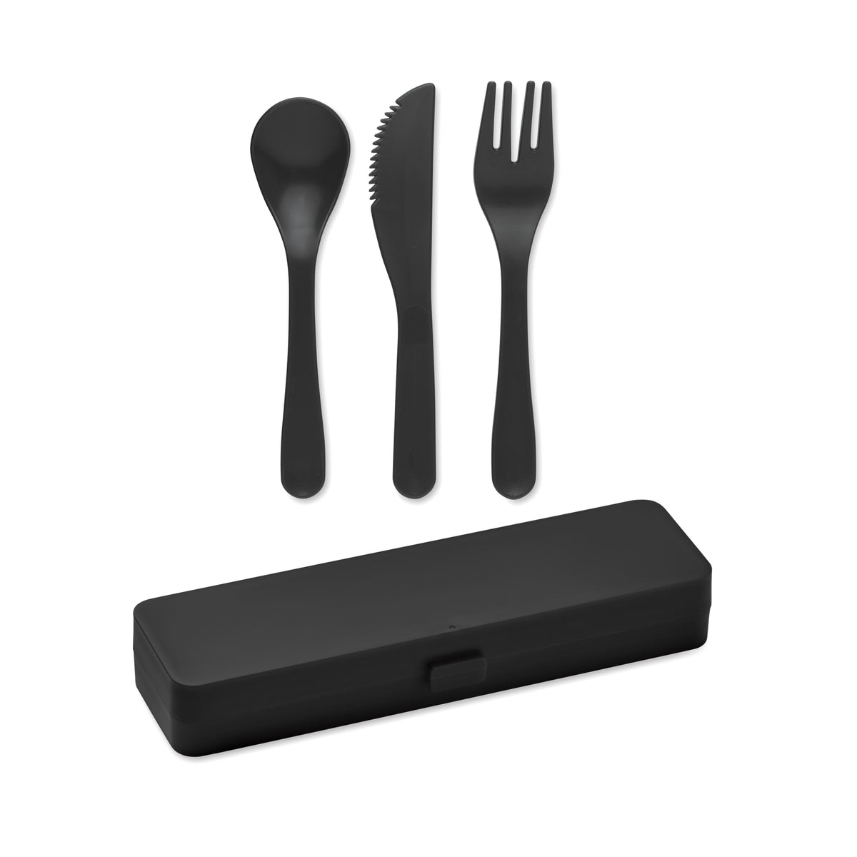 RIGATA – Cutlery set  PP – Black