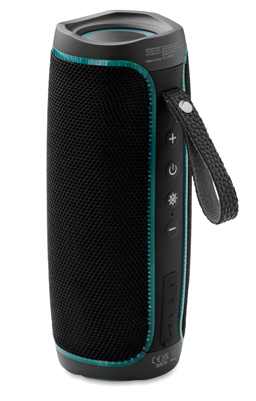 DIMA – 2x5 LED Wireless speaker IPX4 – Black