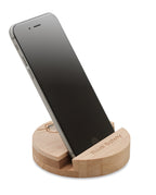 GROW ROUND STAND – Birch Wood phone stand – item picture printed