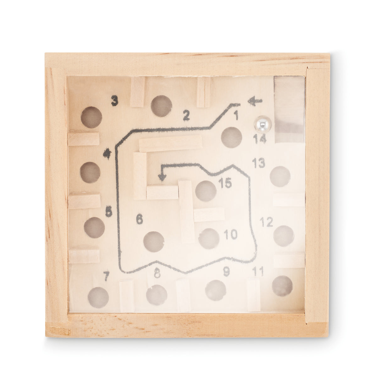 ZUKY – Pine wooden labyrinth game – item picture back