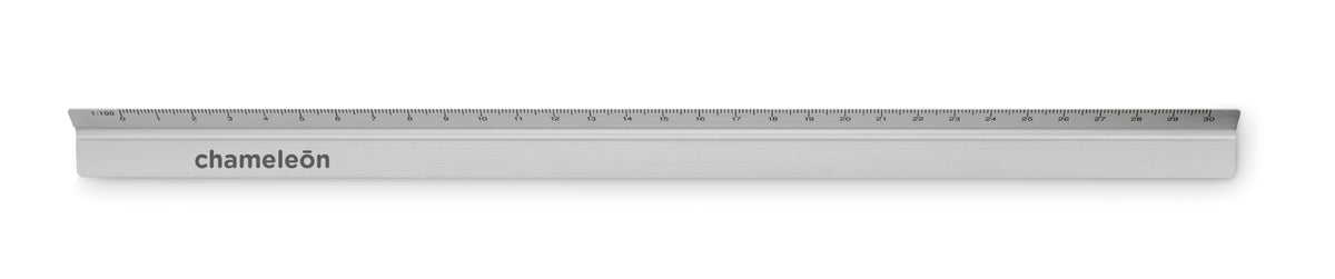 TRIA – 30cm Ruler in aluminium – item picture printed