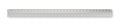 TRIA – 30cm Ruler in aluminium – Matt Silver