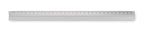 TRIA – 30cm Ruler in aluminium – Matt Silver