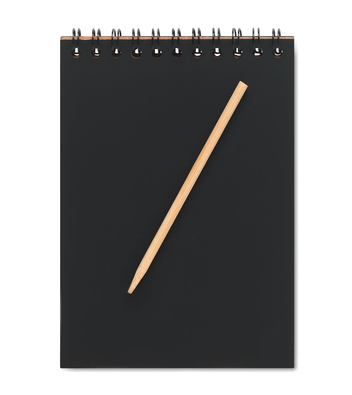 BLACK – Scratching paper notebook – item picture back