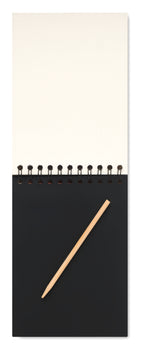 BLACK – Scratching paper notebook – item picture side