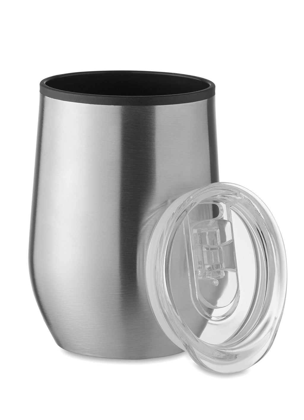 CHIN CHAN – Double wall travel cup 350 ml – Matt Silver