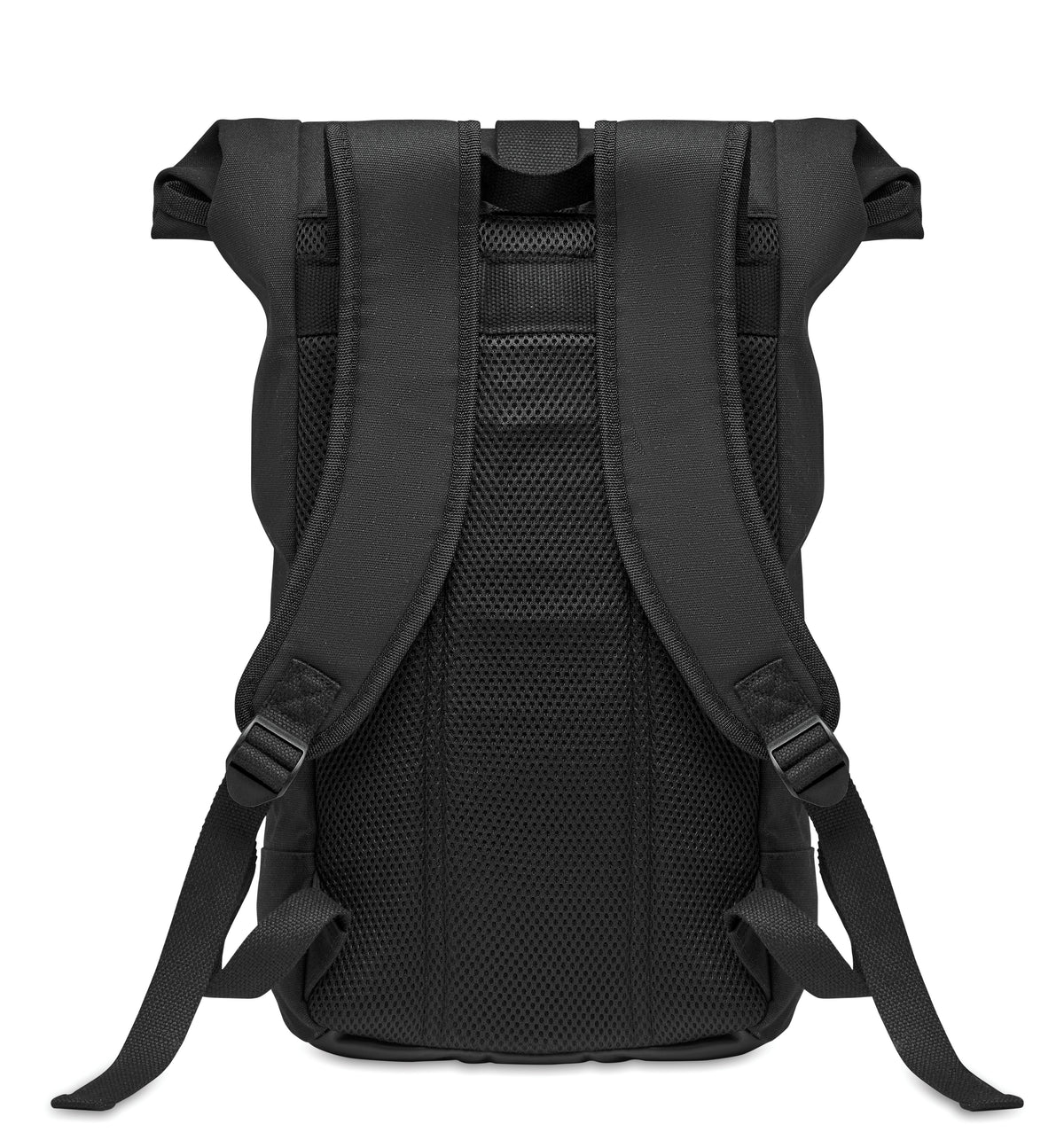 ZURICH ROLL – Rolltop washed canvas backpack – item picture back