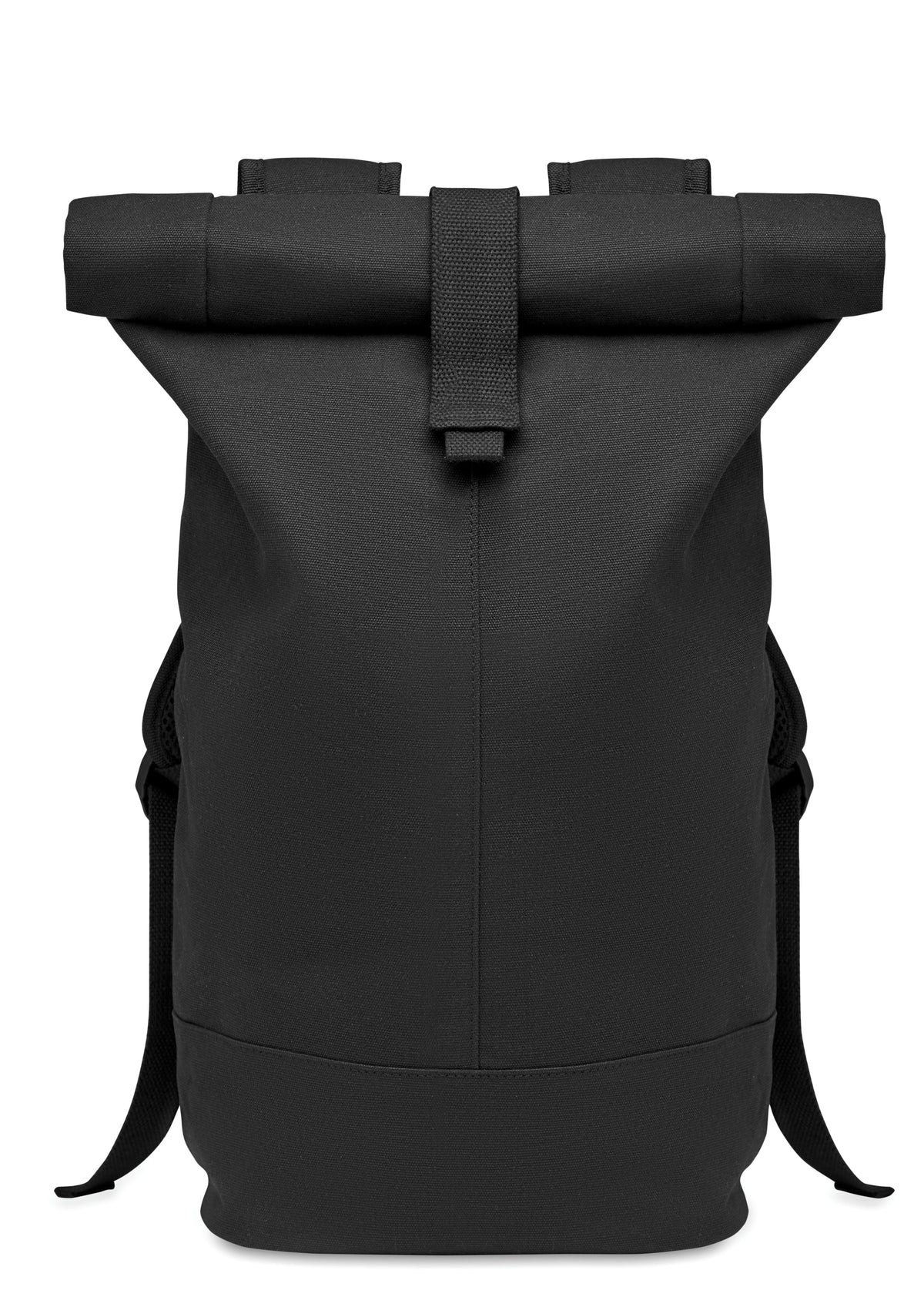 ZURICH ROLL – Rolltop washed canvas backpack – item picture side