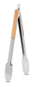 INIQ – Stainless Steel Tongs – Wood
