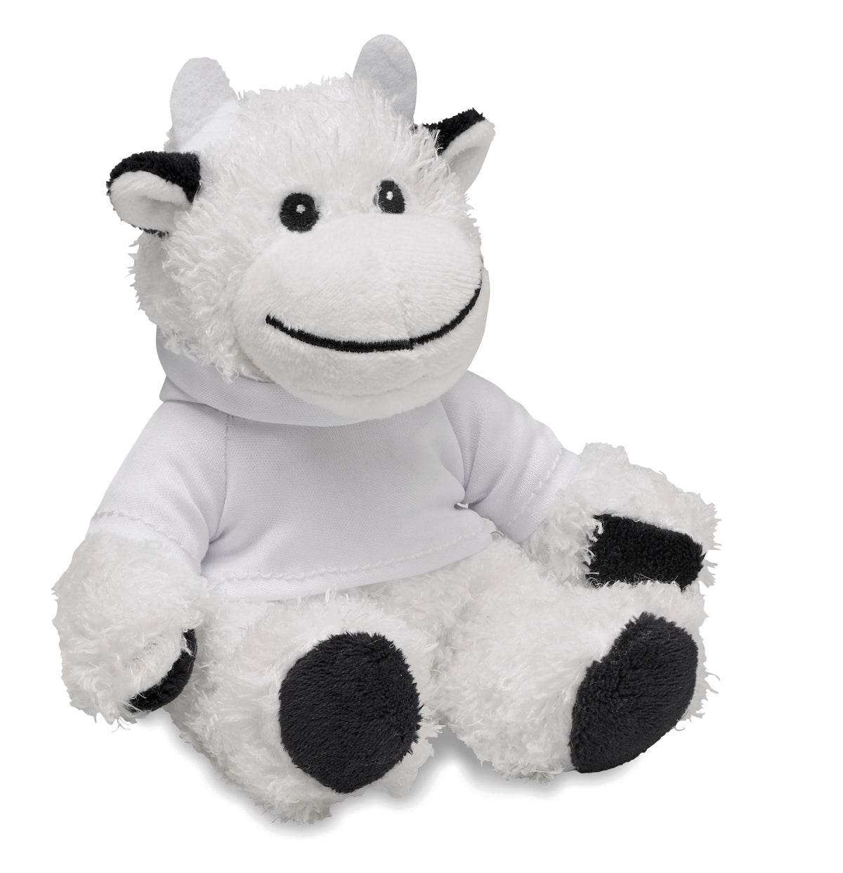 MANNY – Teddy cow plush – White