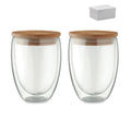 TIRANA SET – Set of 2 glasses 350 ml in box – Transparent