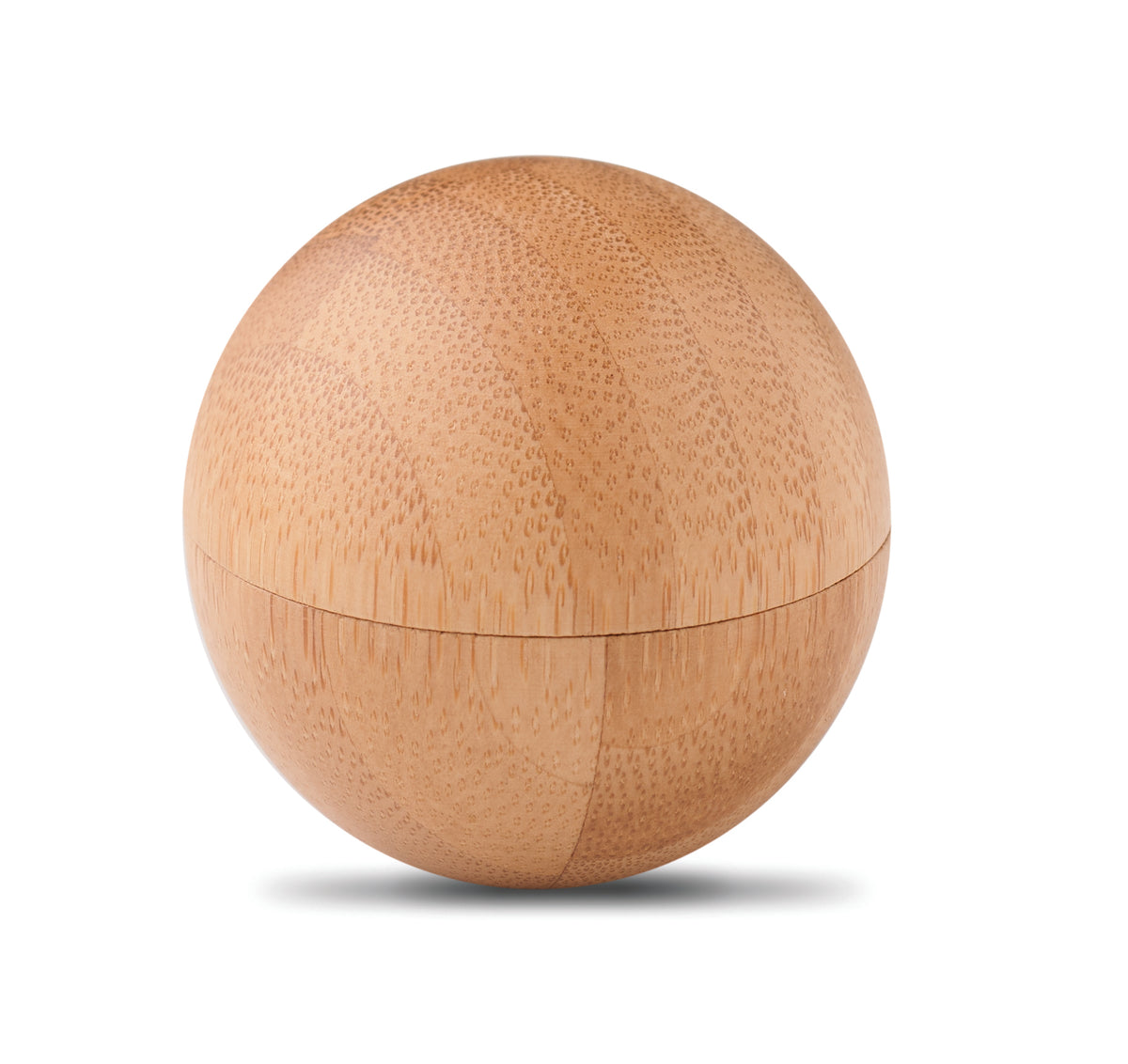 SOFT LUX – Lip balm in round bamboo case – item picture side