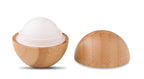 SOFT LUX – Lip balm in round bamboo case – Wood