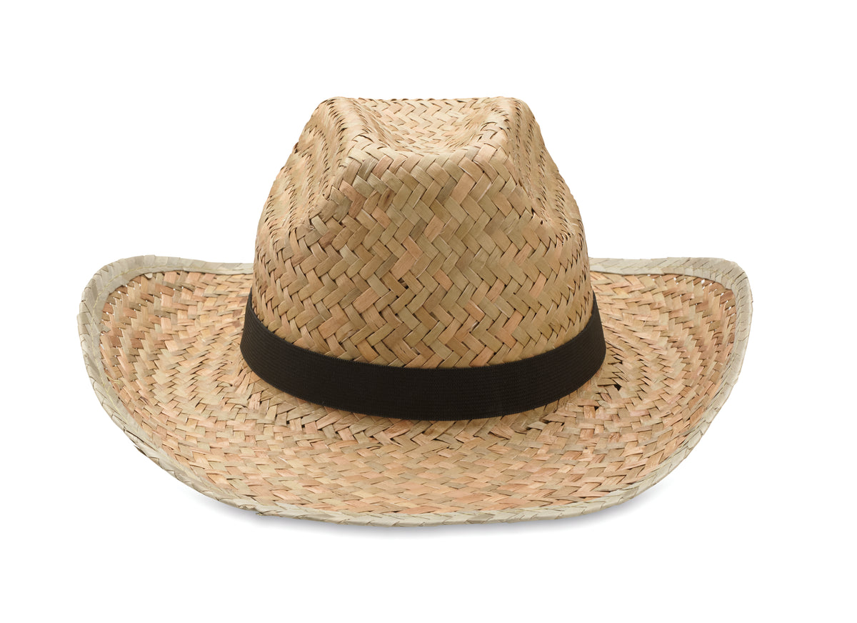 TEXAS – Natural straw cowboy hat – item picture side
