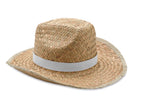 TEXAS – Natural straw cowboy hat – White