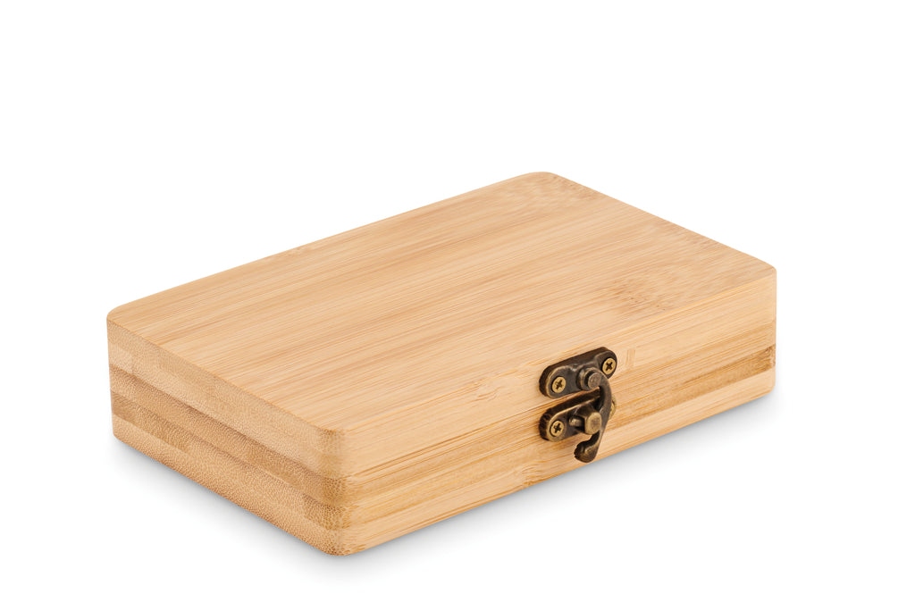 FUROBAM – 13 piece tool set, bamboo case – item picture side