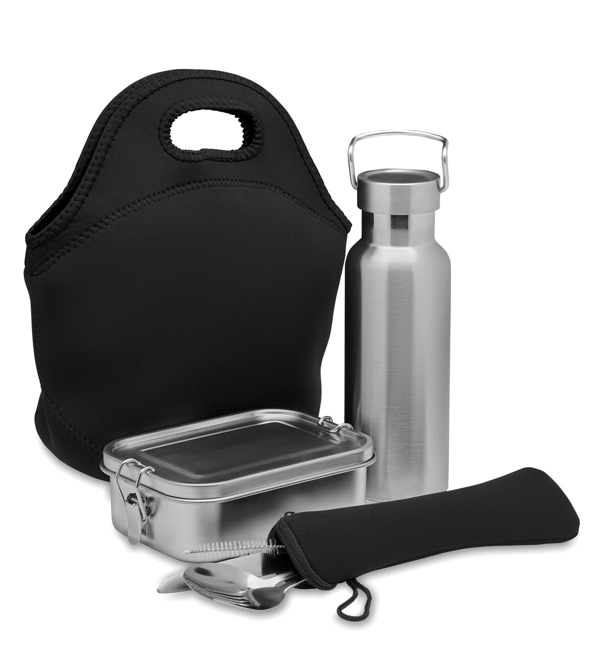 ILY – Lunch set in stainless steel – Black
