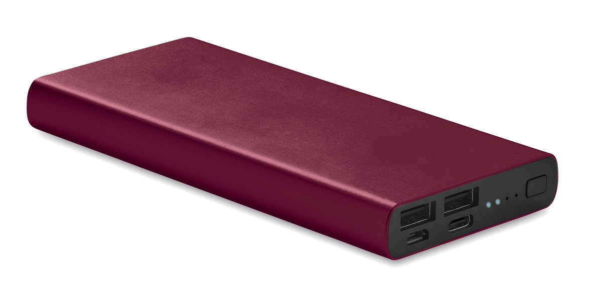 POWERFLAT 10C – Powerbank 10000mAh 18W – Burgundy