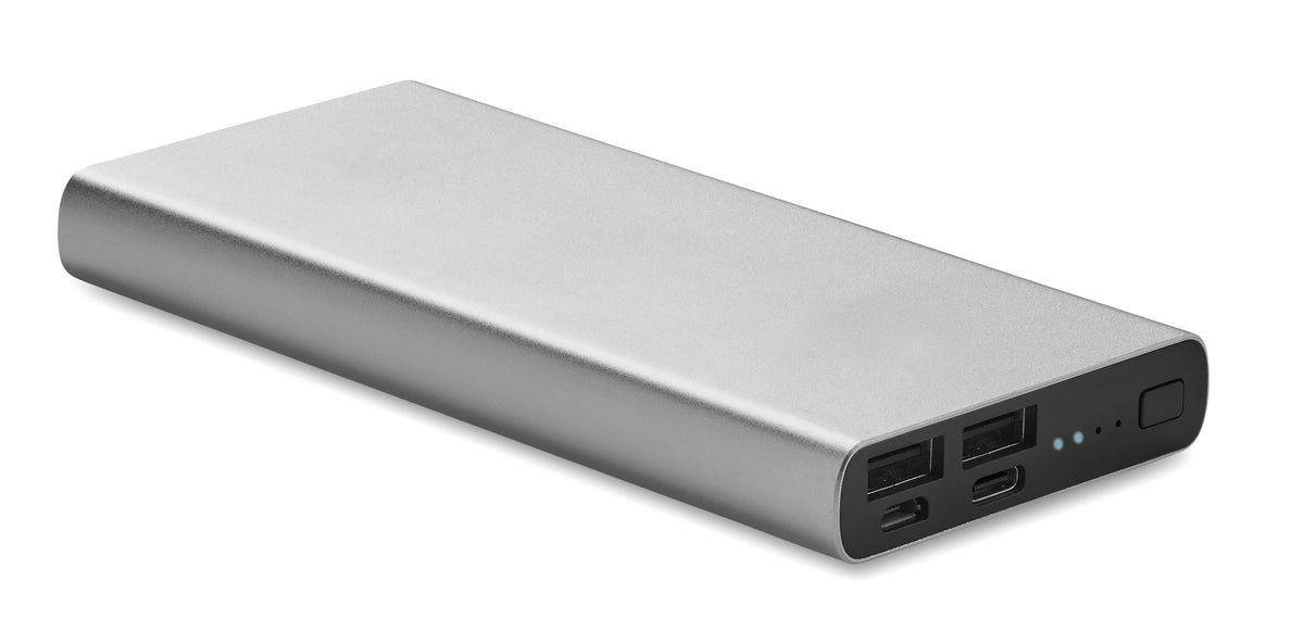 POWERFLAT 10C – Powerbank 10000mAh 18W – Matt Silver