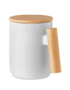 MAJEST – Porcelain mug with lid 380 ml – White