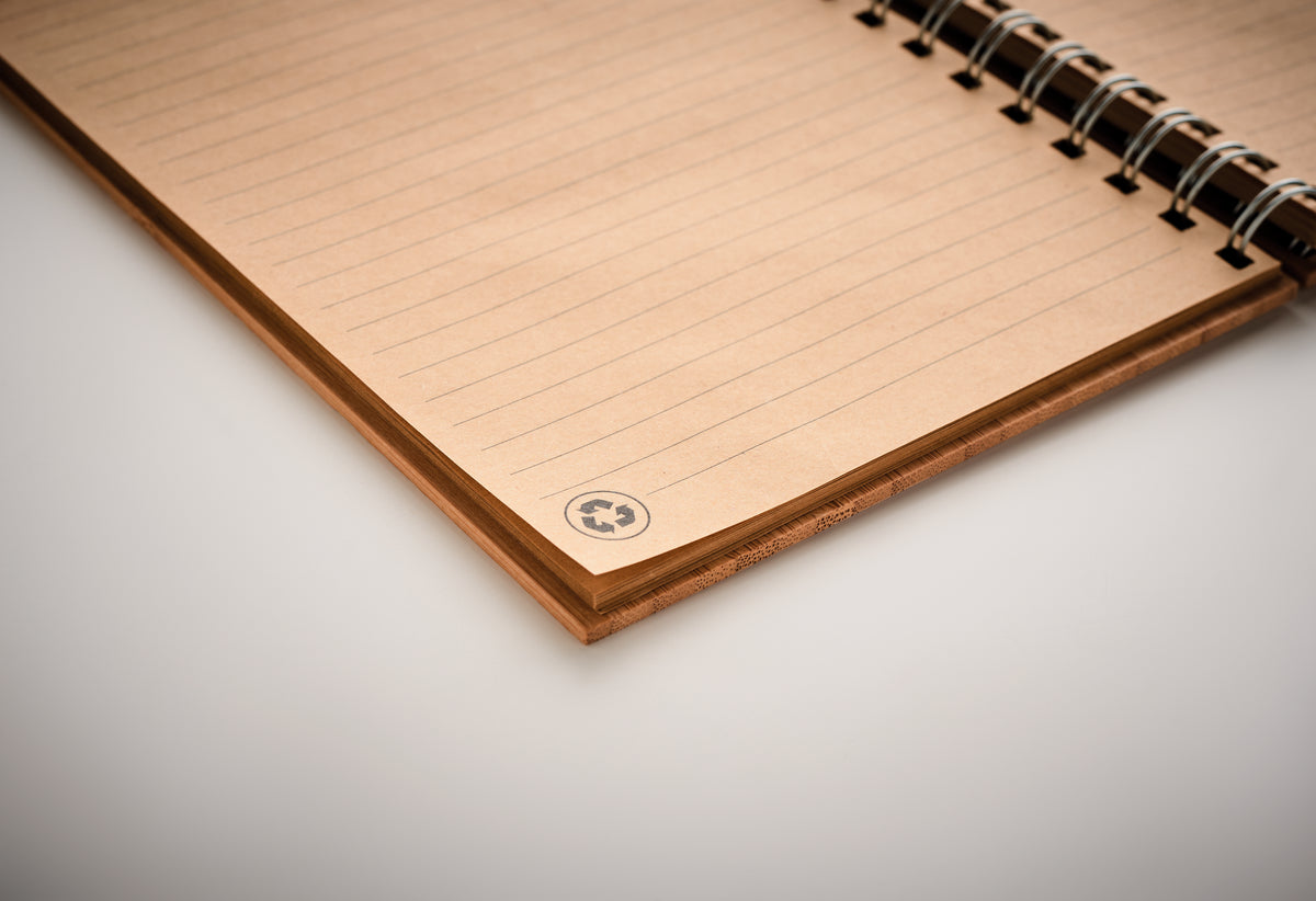 BRAM – A5 ring bound Bamboo notebook – item detail picture