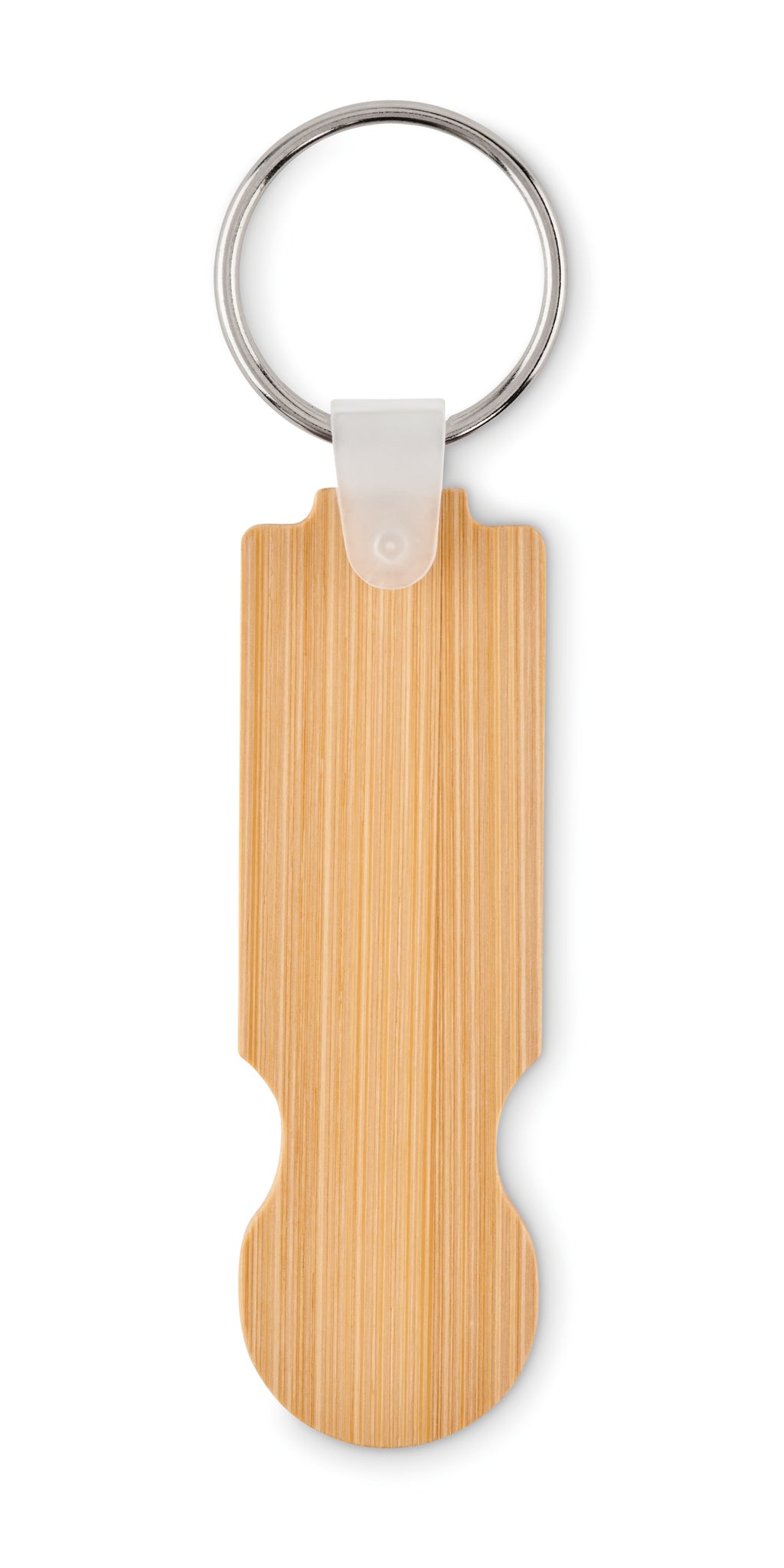COMPRAS – Bamboo euro token key ring – item picture back