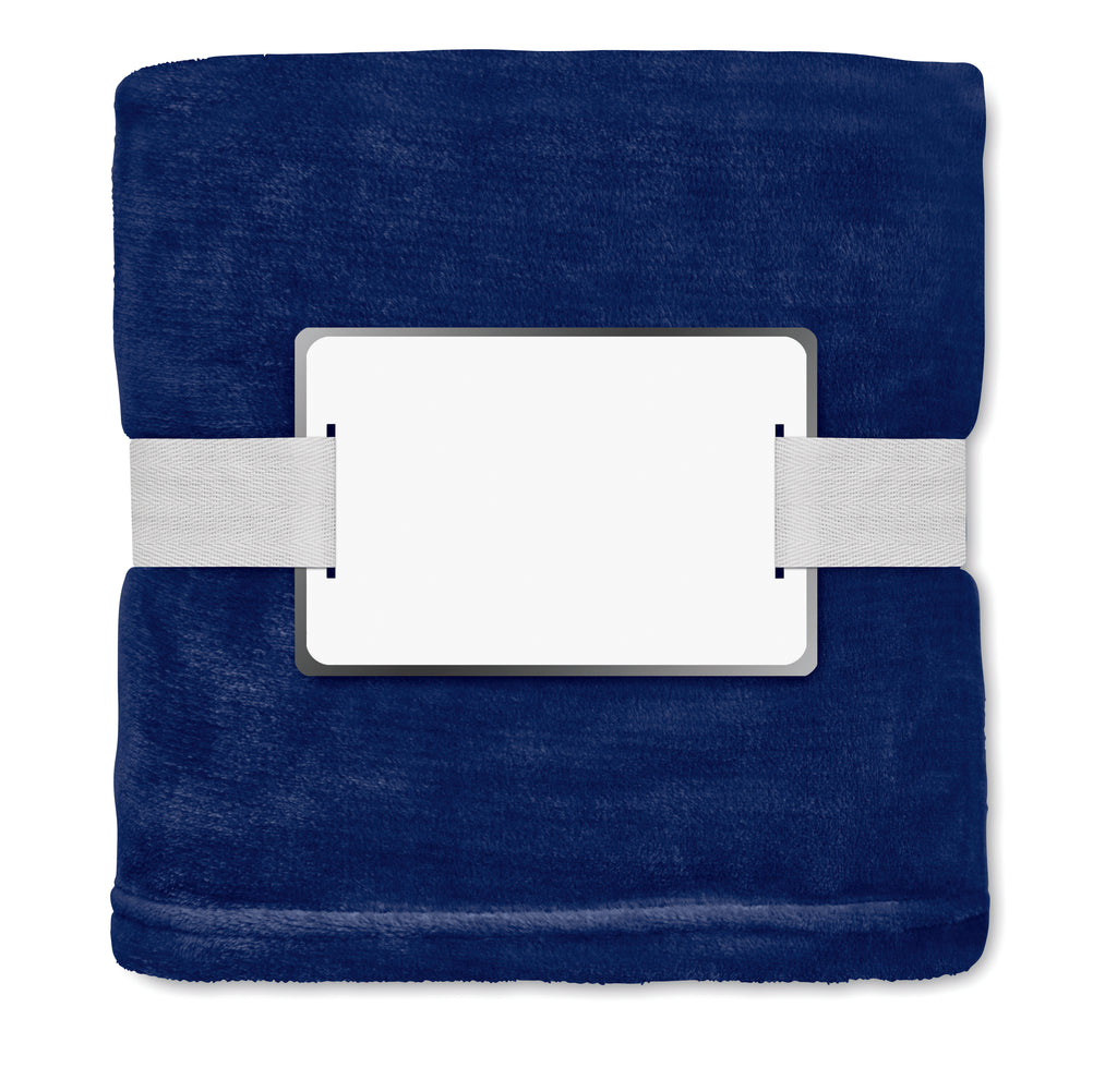 LOGAN – RPET fleece blanket 280 gr/m² – item picture side