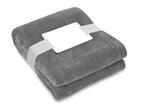 LOGAN – RPET fleece blanket 280 gr/m² – Stone Grey