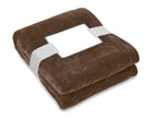 LOGAN – RPET fleece blanket 280 gr/m² – Chocolate
