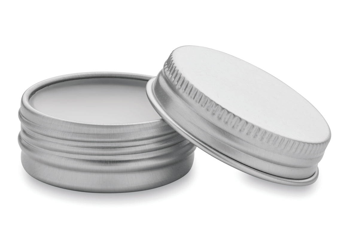 BALM – Vegan lip balm in round tin – White