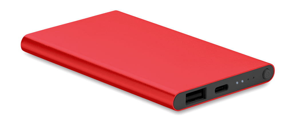 POWERFLAT C – Powerbank 4000mAh 10W – Red