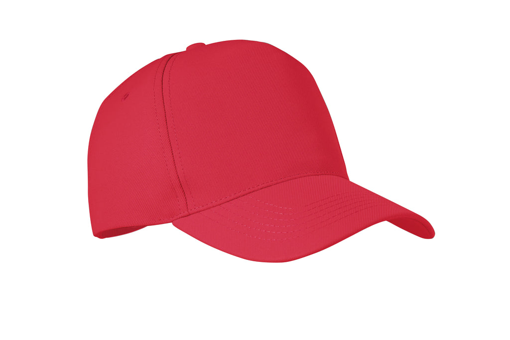 SENGA – 5 Panel rpet cap 210 gr/m² – Red