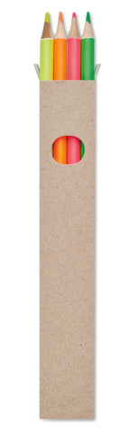 BOWY – 4 highlighter pencils in box – Multicolour