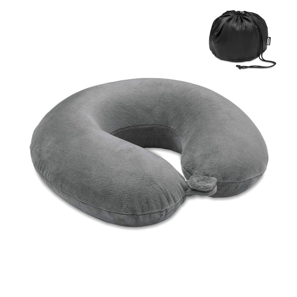 DREAMS – Travel Pillow in 210D RPET – Grey