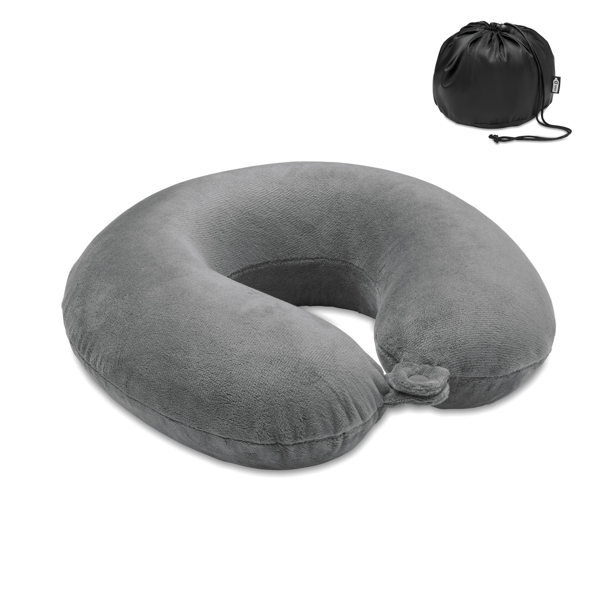 DREAMS – Travel Pillow in 210D RPET – Grey
